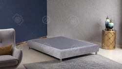 בסיס מיטה מרופד ללא מסגרת וללא ארגז מצעים H42 her12